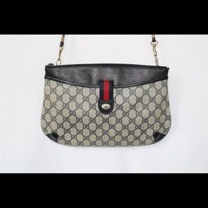 Authentic Gucci Crossbody Clutch Navy